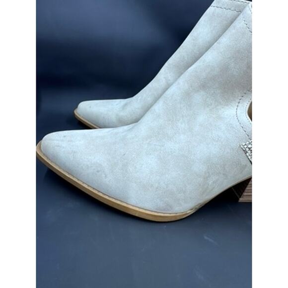 "SEVEN DIALS" Snakeskin Pattern Bootie, Pointed Toe, Buckle Strap,Sz 9.5,Cowgirl - Picture 7 of 14